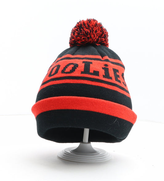 Googlies Mens Black Camouflage Acrylic Winter Hat One Size