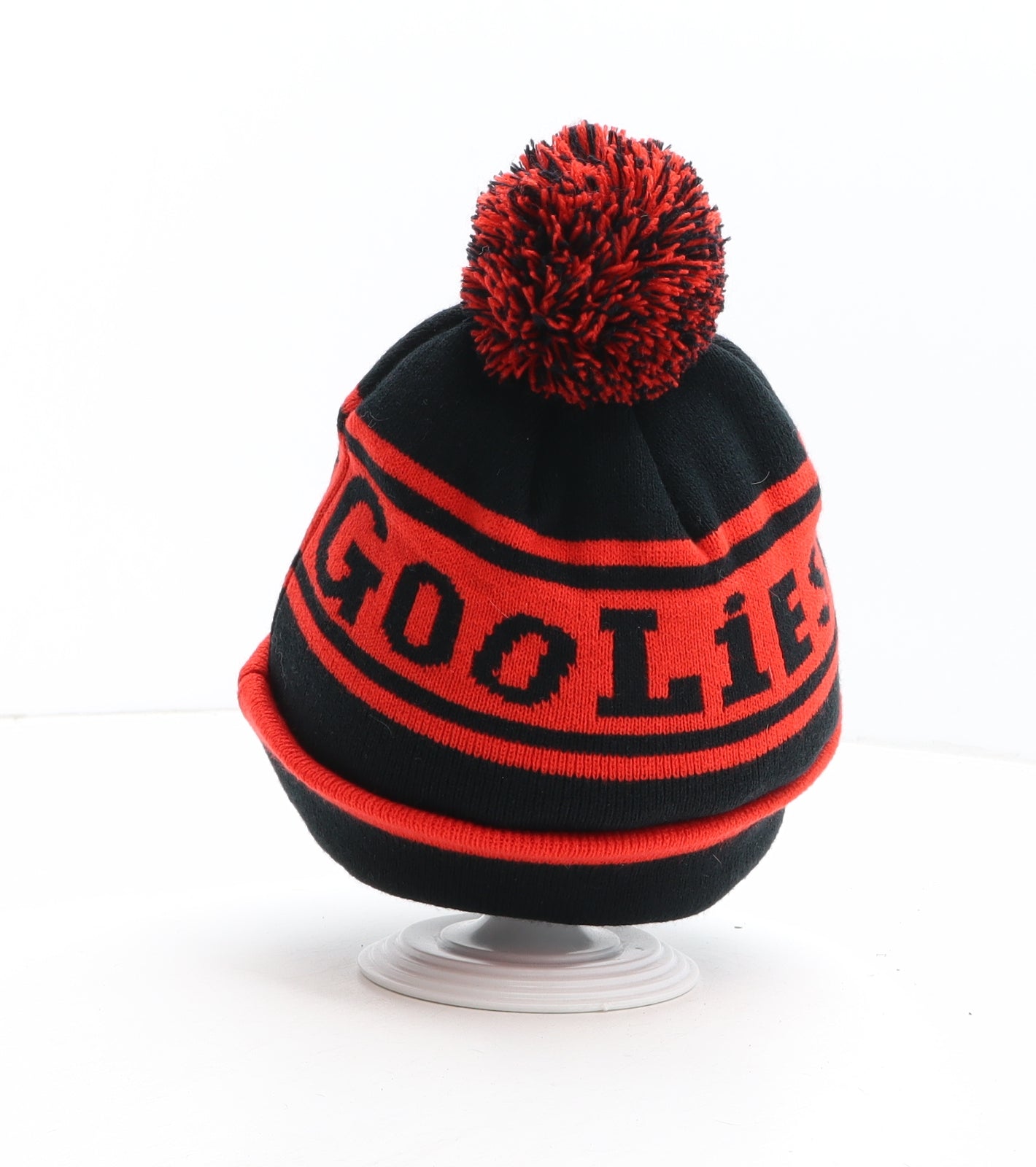 Googlies Mens Black Camouflage Acrylic Winter Hat One Size