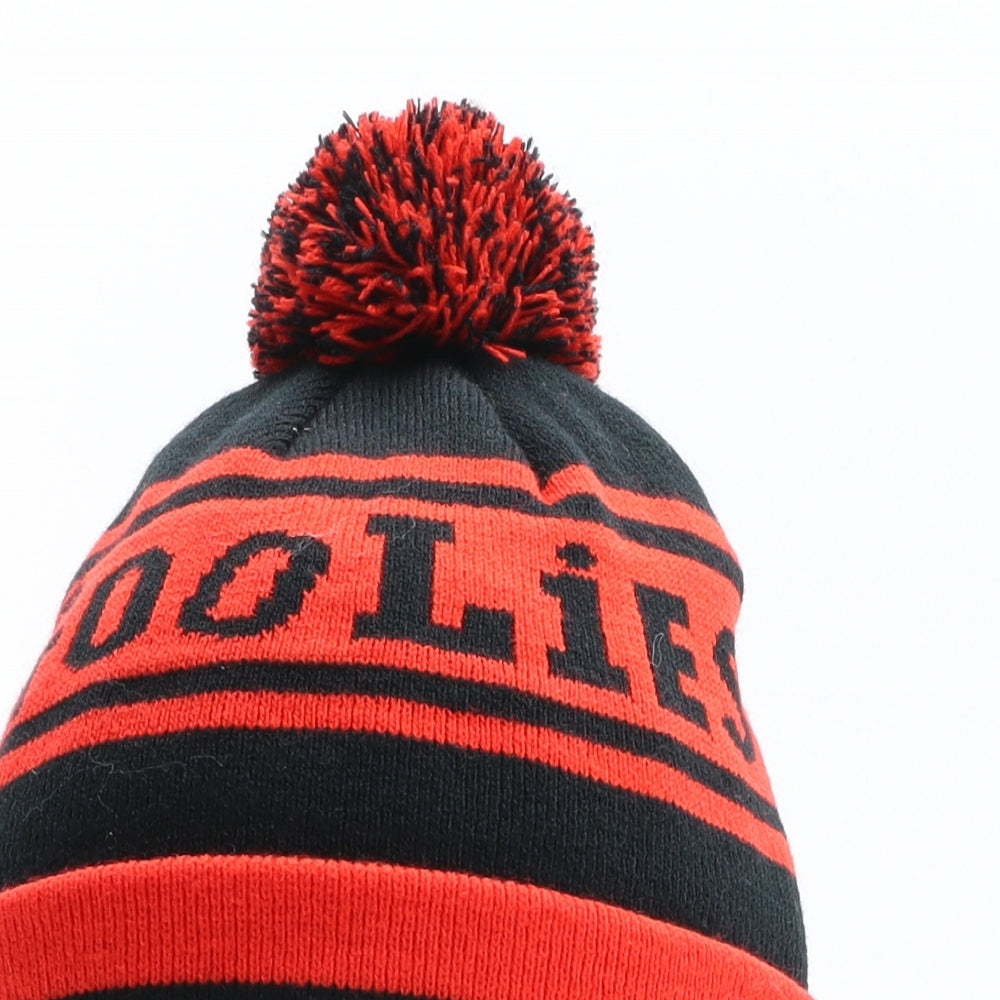 Googlies Mens Black Camouflage Acrylic Winter Hat One Size