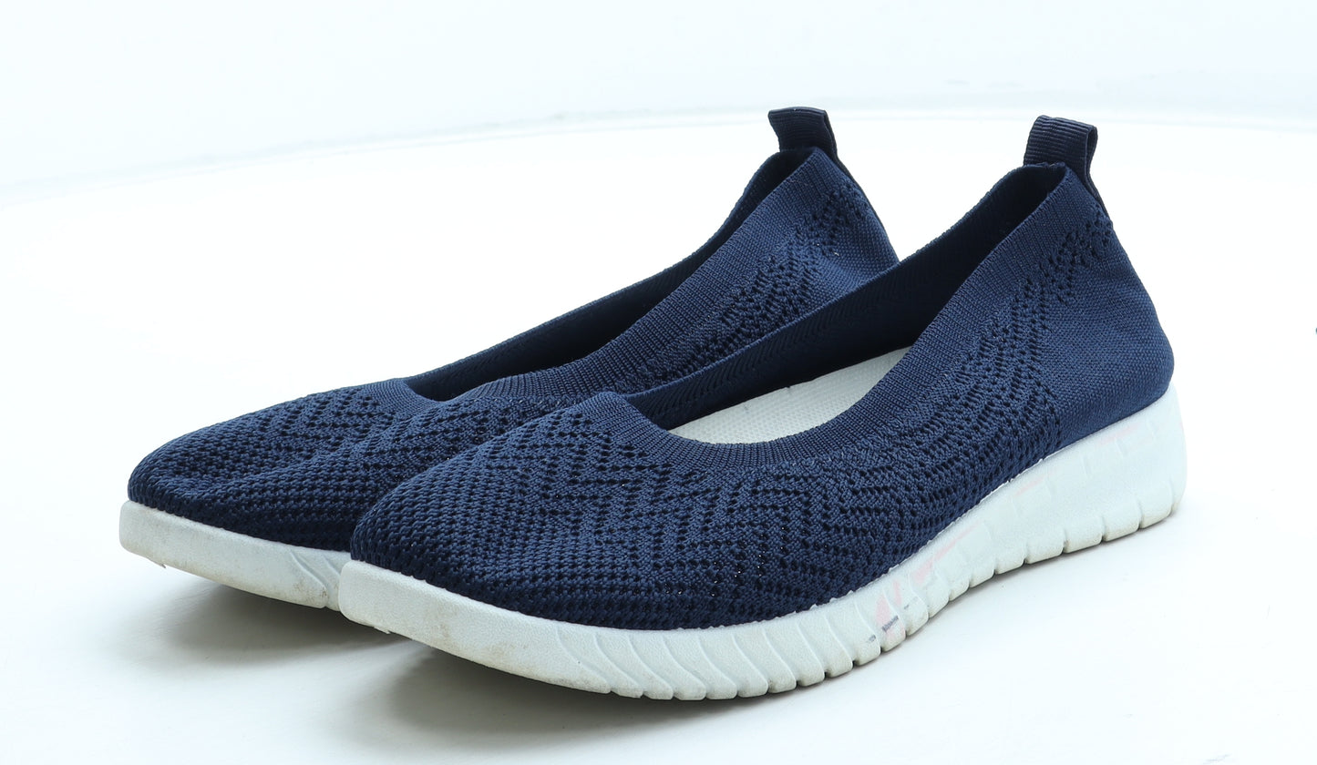 Urban Jacks Womens Blue Polyester Trainer UK