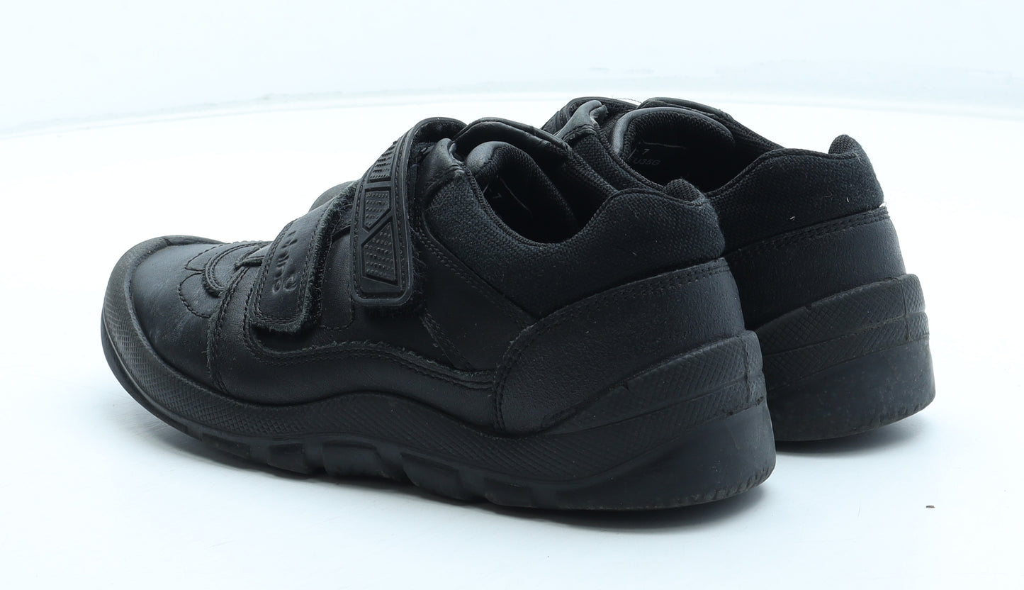 Rhino Boys Black Polyurethane Trainer UK 2.5 35