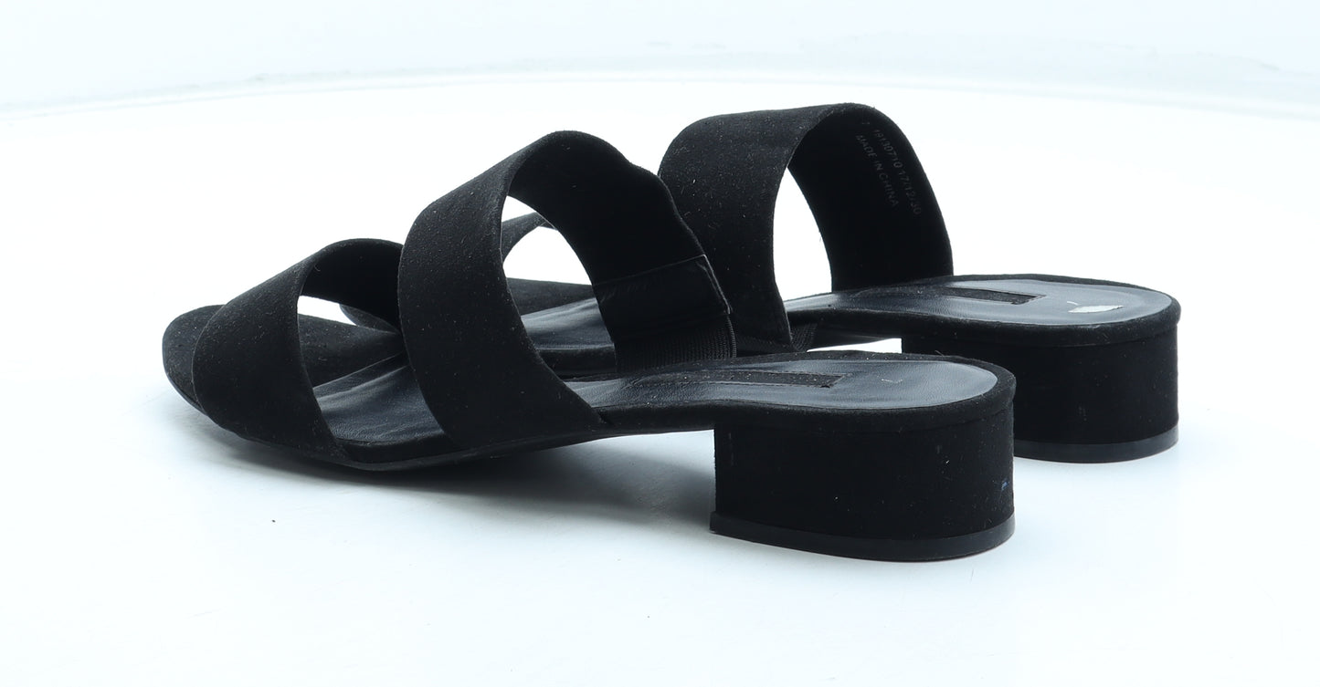 Dorothy Perkins Womens Black Polyester Mule Heel UK