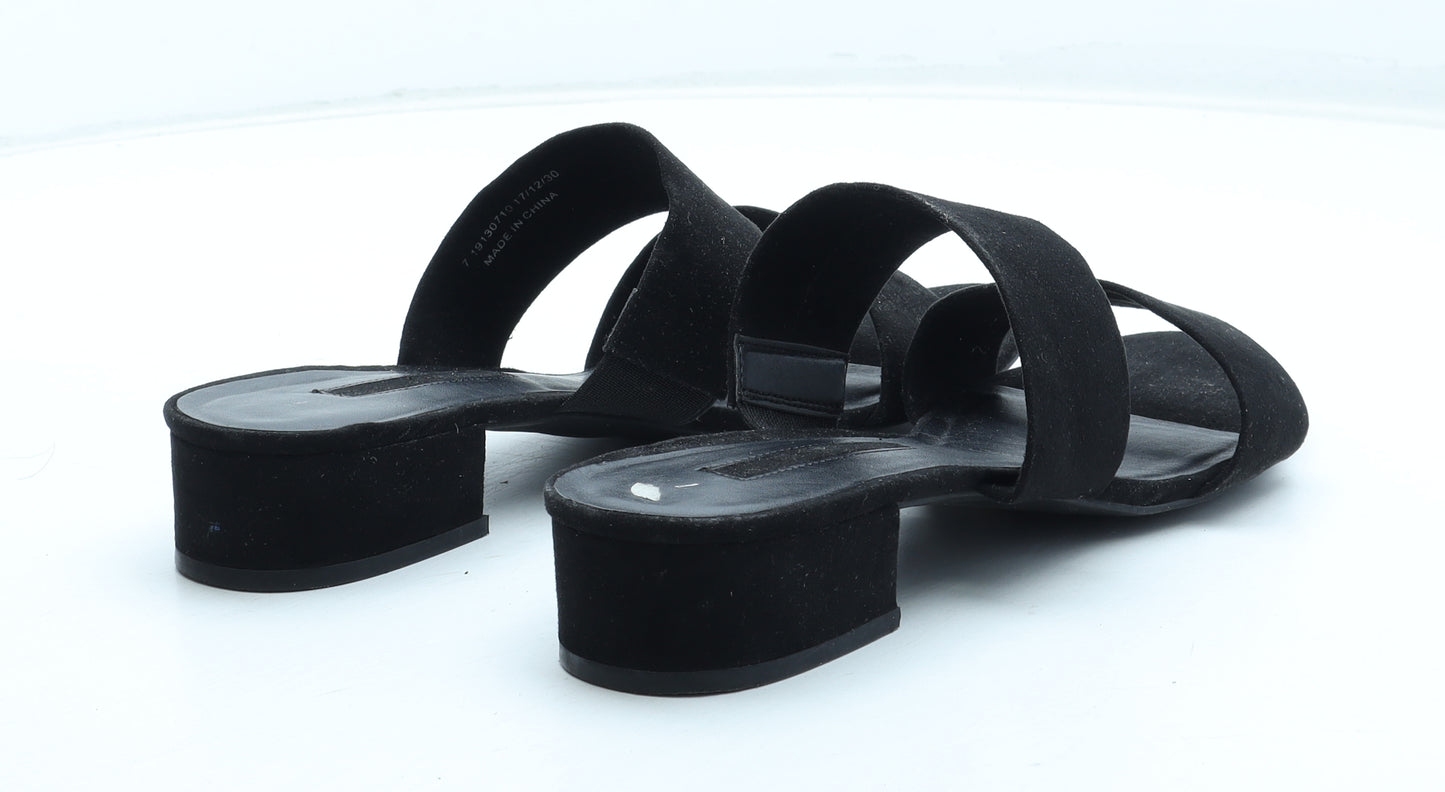 Dorothy Perkins Womens Black Polyester Mule Heel UK