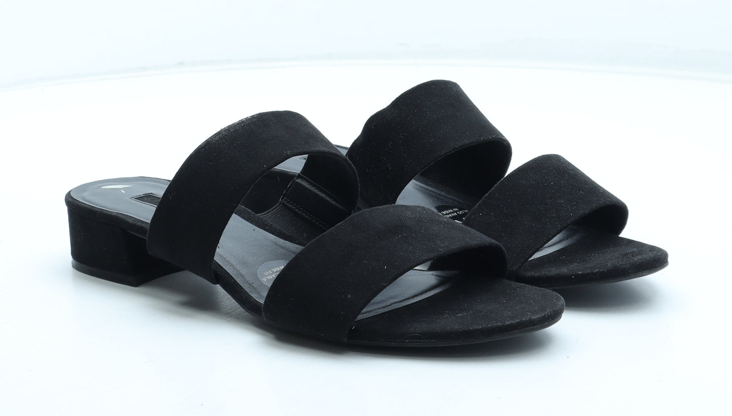 Dorothy Perkins Womens Black Polyester Mule Heel UK