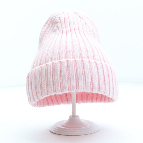 Marks and Spencer Girls Pink Acrylic Beanie Size S