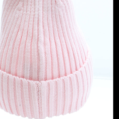 Marks and Spencer Girls Pink Acrylic Beanie Size S