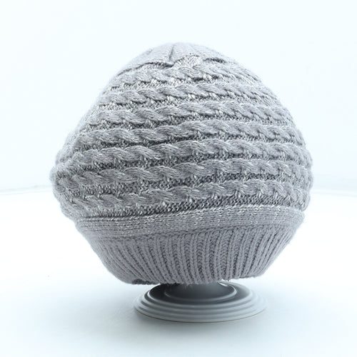 Scala Womens Grey Acrylic Beanie One Size