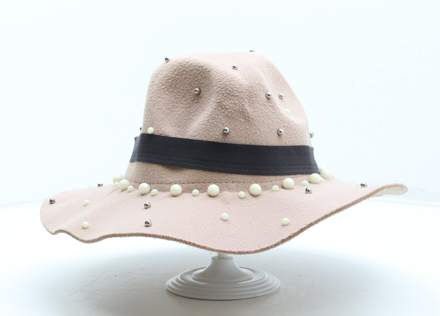 Preworn Womens Pink Wool Fedora One Size