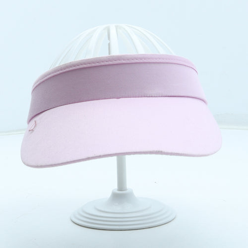 Preworn Girls Pink Polyester Visor One Size