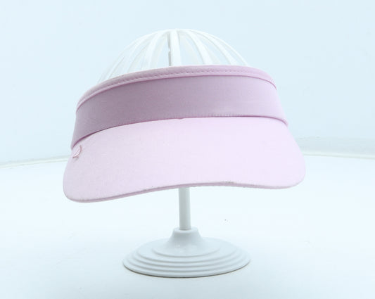 Preworn Girls Pink Polyester Visor One Size