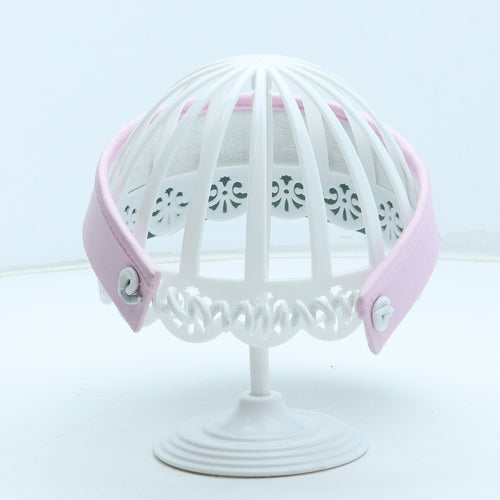 Preworn Girls Pink Polyester Visor One Size