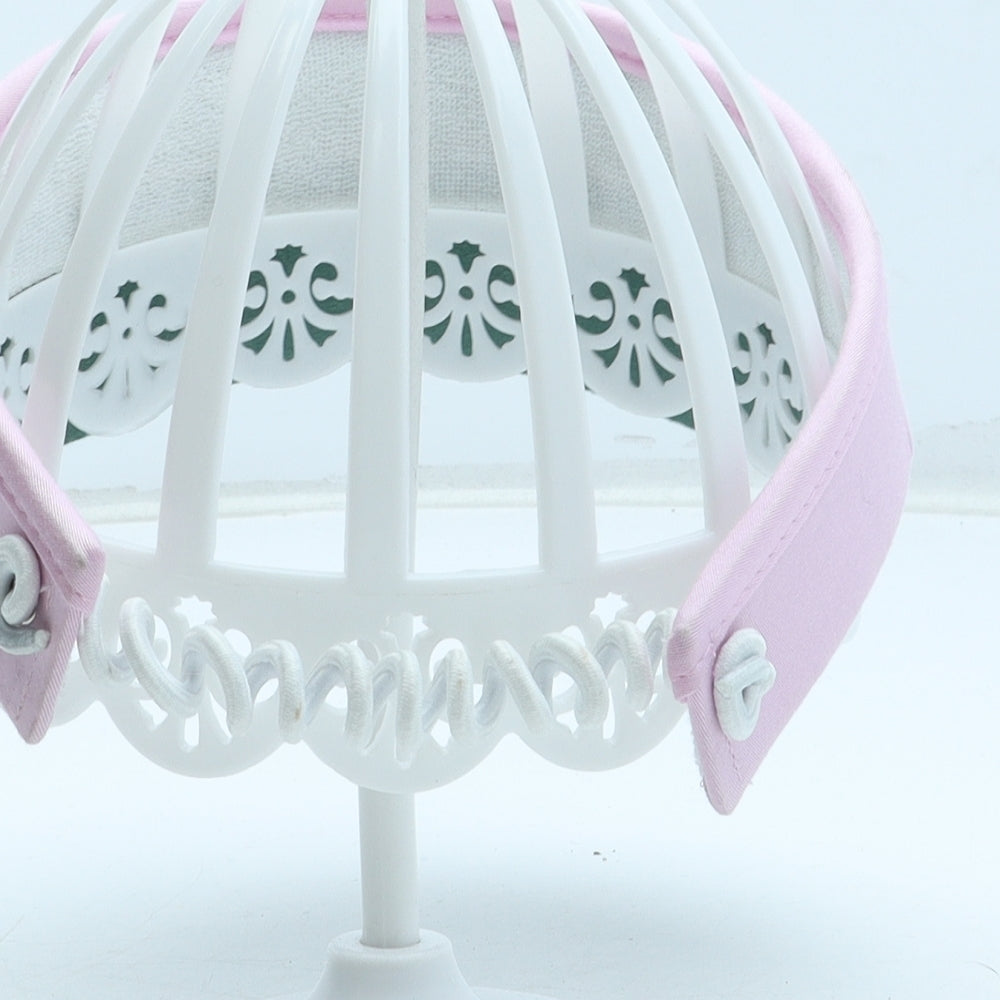 Preworn Girls Pink Polyester Visor One Size