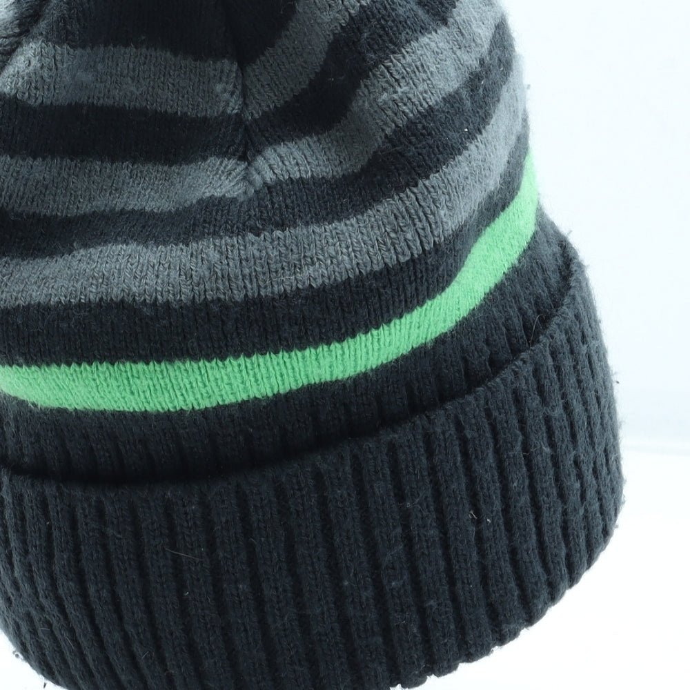 Trespass Mens Grey Striped Acrylic Beanie One Size