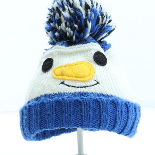 Preworn Boys Multicoloured Acrylic Bobble Hat Size S - Snowman