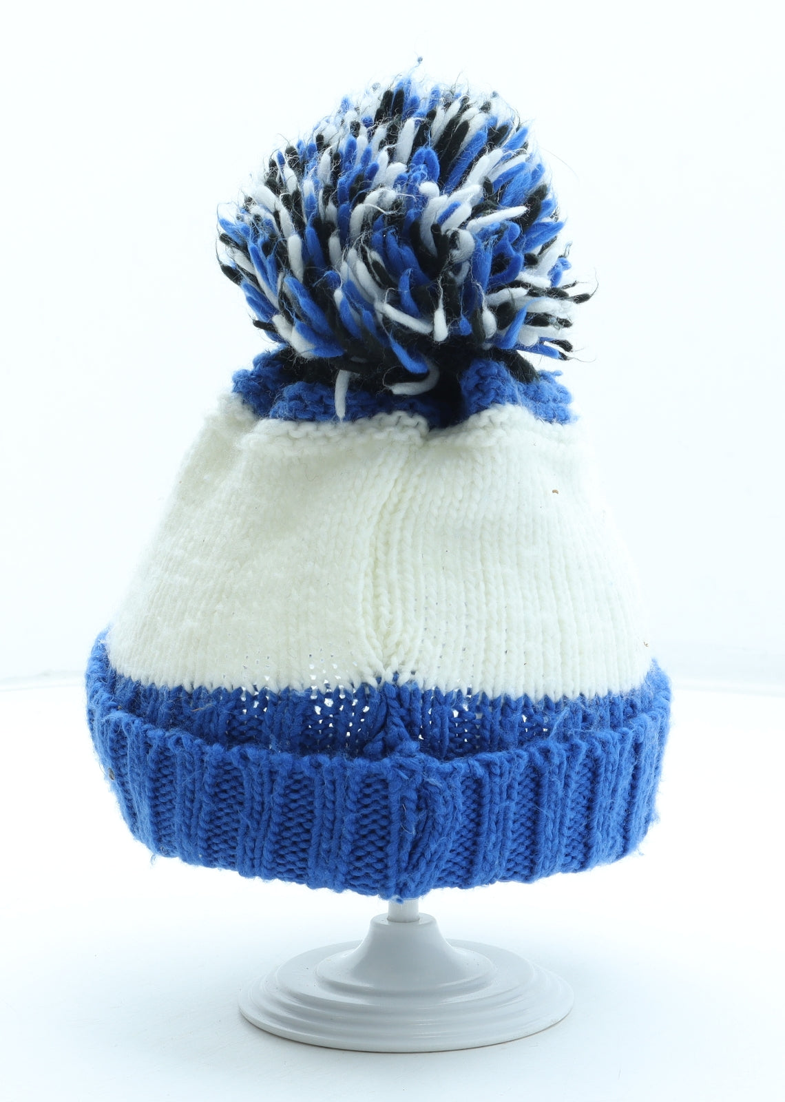 Preworn Boys Multicoloured Acrylic Bobble Hat Size S - Snowman