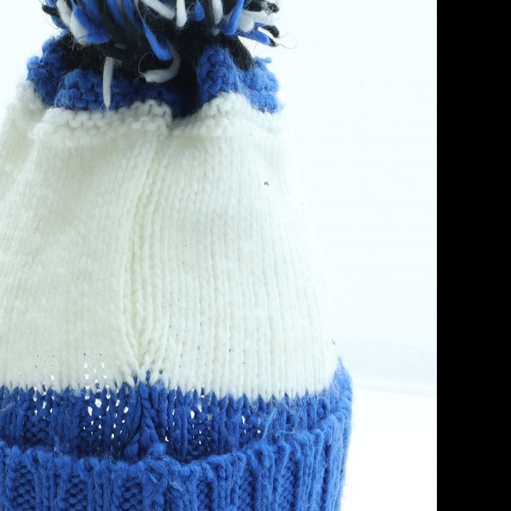 Preworn Boys Multicoloured Acrylic Bobble Hat Size S - Snowman