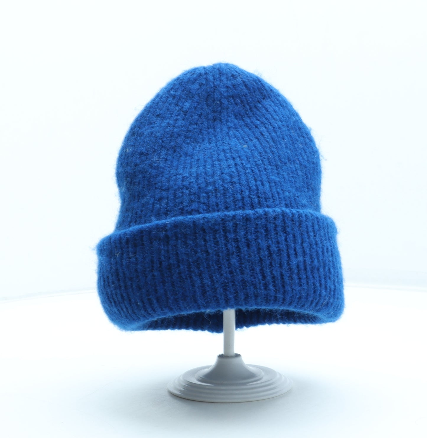Zara Mens Blue Acrylic Beanie One Size