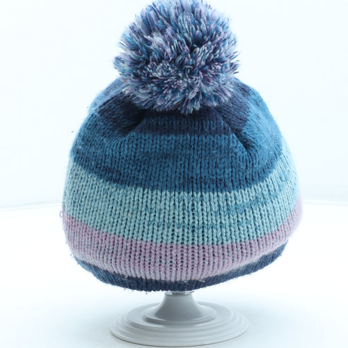 Hi Gear Womens Multicoloured Colourblock Acrylic Bobble Hat Size S - Size S/M