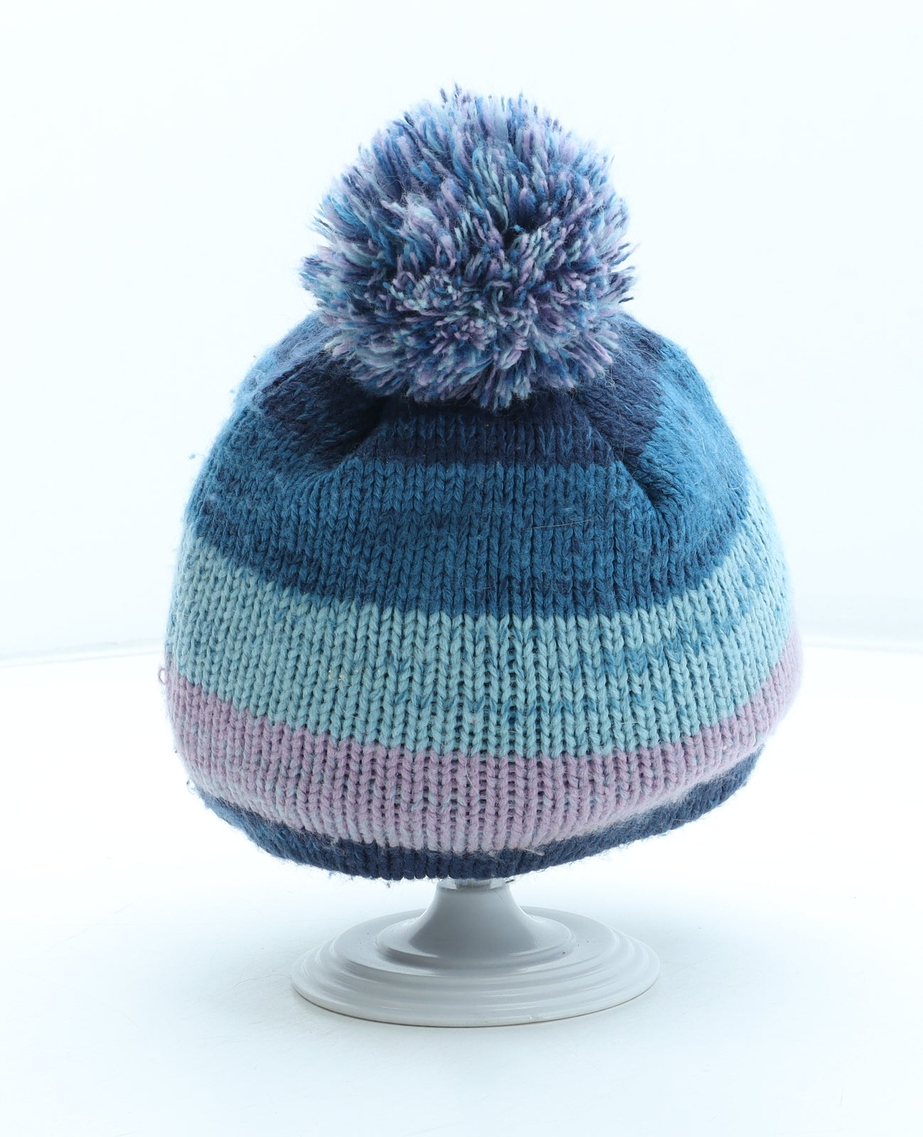 Hi Gear Womens Multicoloured Colourblock Acrylic Bobble Hat Size S - Size S/M