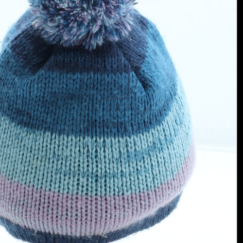 Hi Gear Womens Multicoloured Colourblock Acrylic Bobble Hat Size S - Size S/M