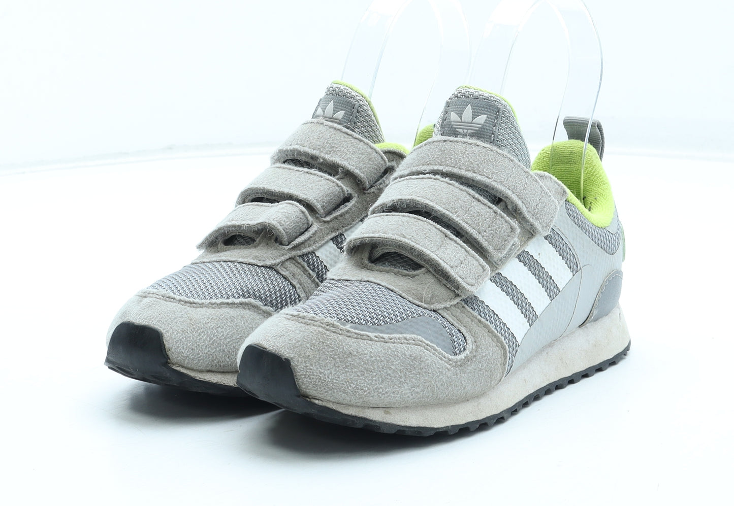 adidas Boys Grey Leather Trainer UK 13 31
