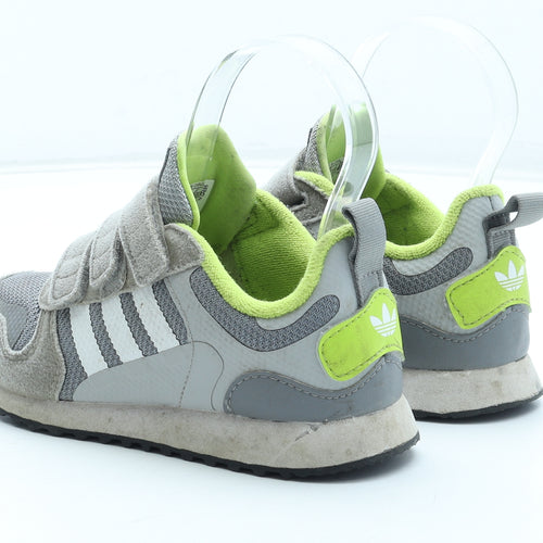 adidas Boys Grey Leather Trainer UK 13 31