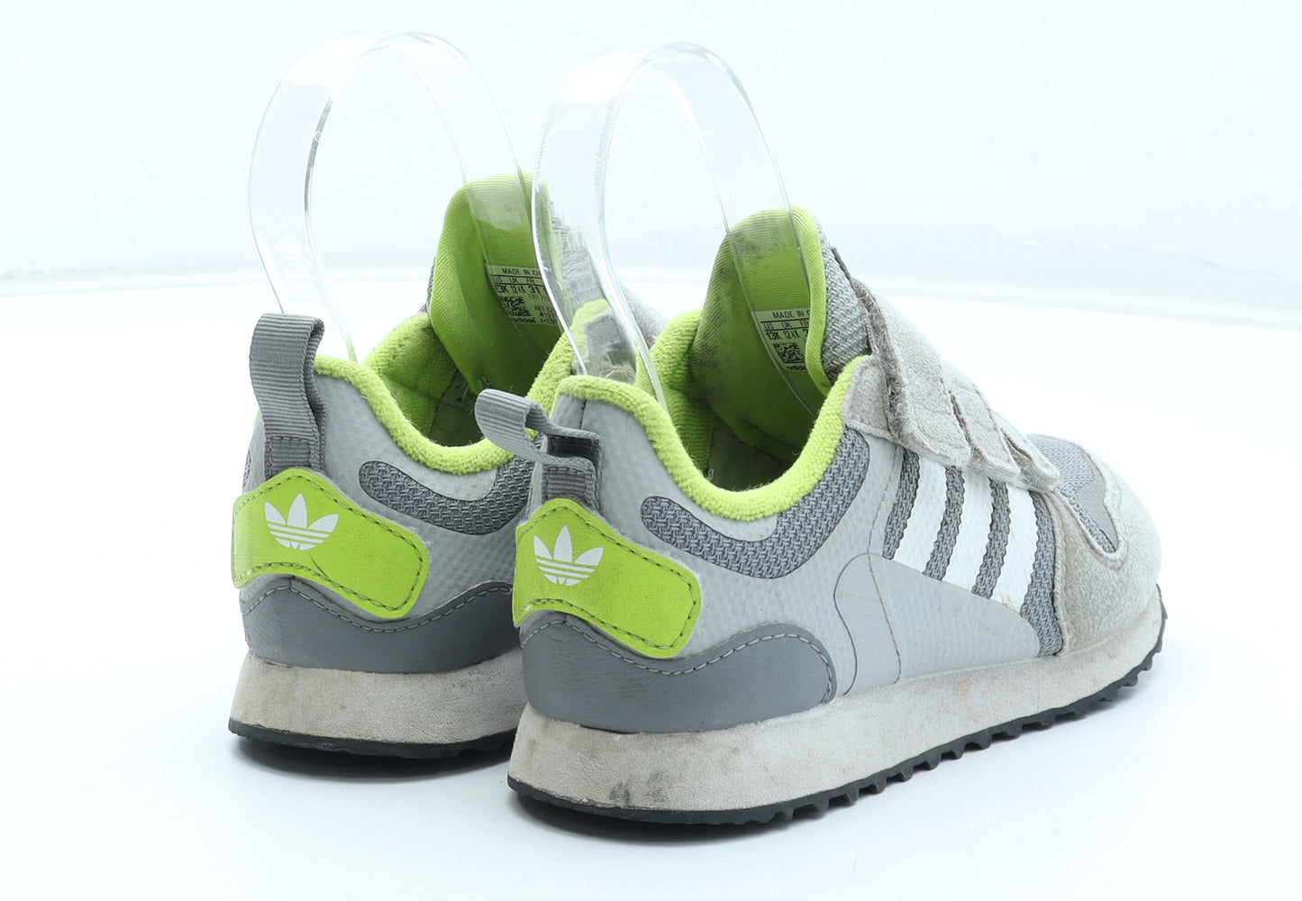 adidas Boys Grey Leather Trainer UK 13 31