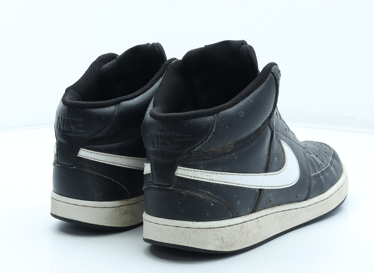 Nike Mens Black Polyurethane Trainer UK 10 - Court Vision