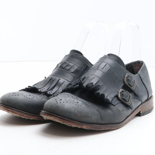 Preworn Womens Blue Synthetic Oxford Casual UK