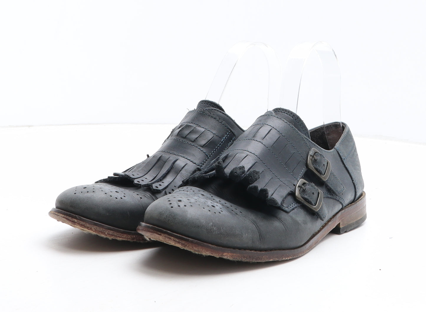Preworn Womens Blue Synthetic Oxford Casual UK