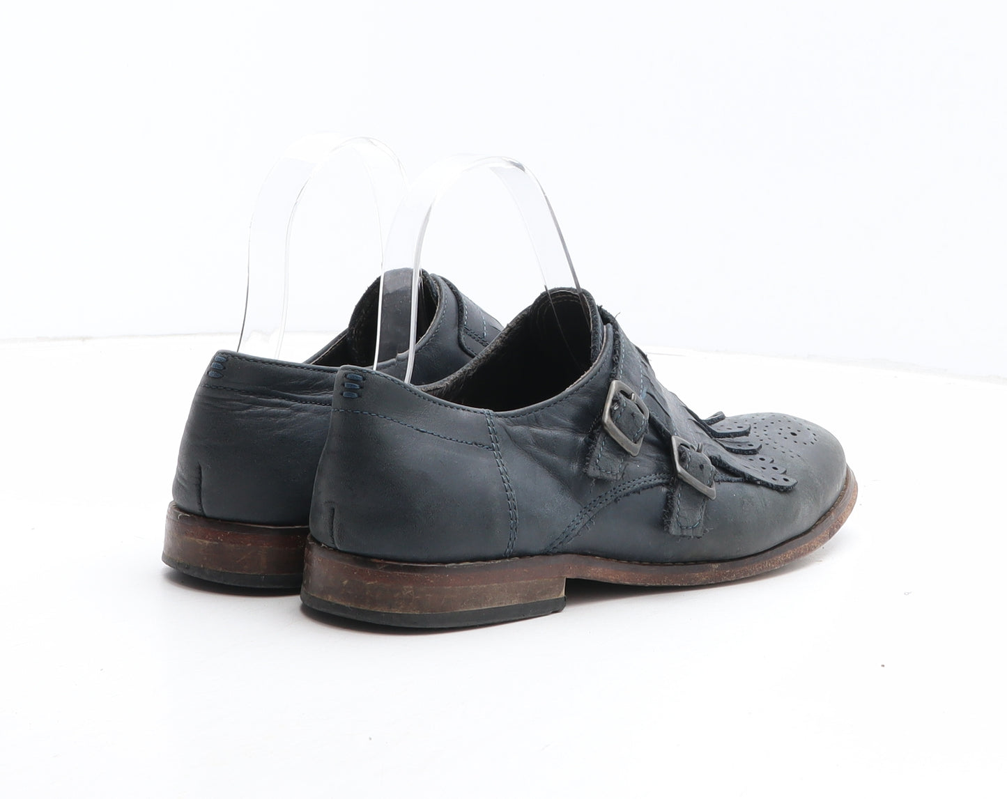 Preworn Womens Blue Synthetic Oxford Casual UK