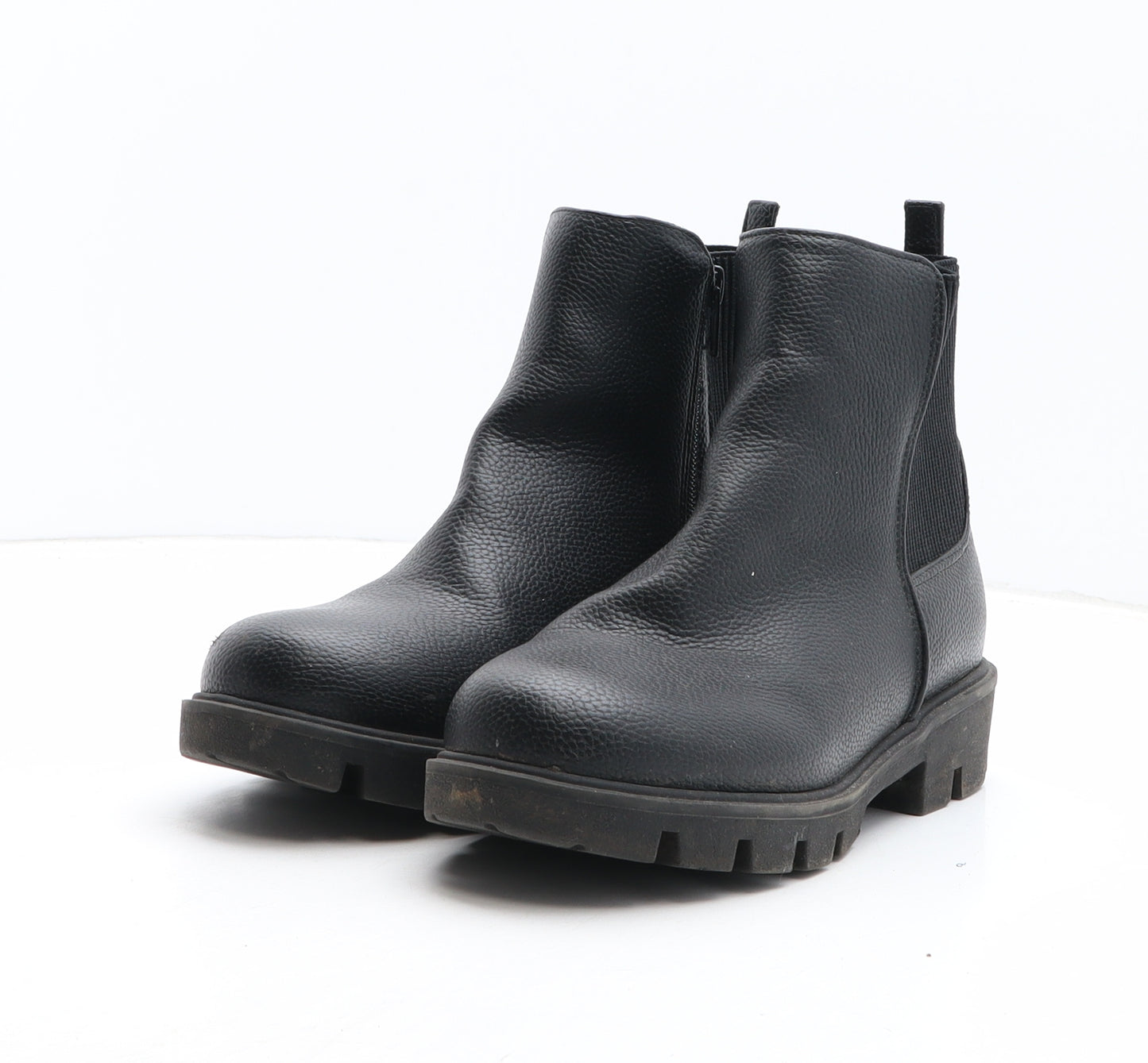 George Womens Black Synthetic Chelsea Boot UK