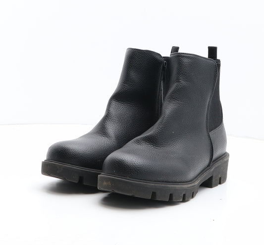 George Womens Black Synthetic Chelsea Boot UK