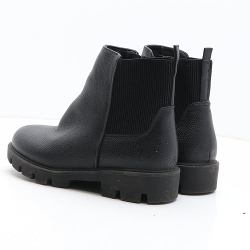 George Womens Black Synthetic Chelsea Boot UK