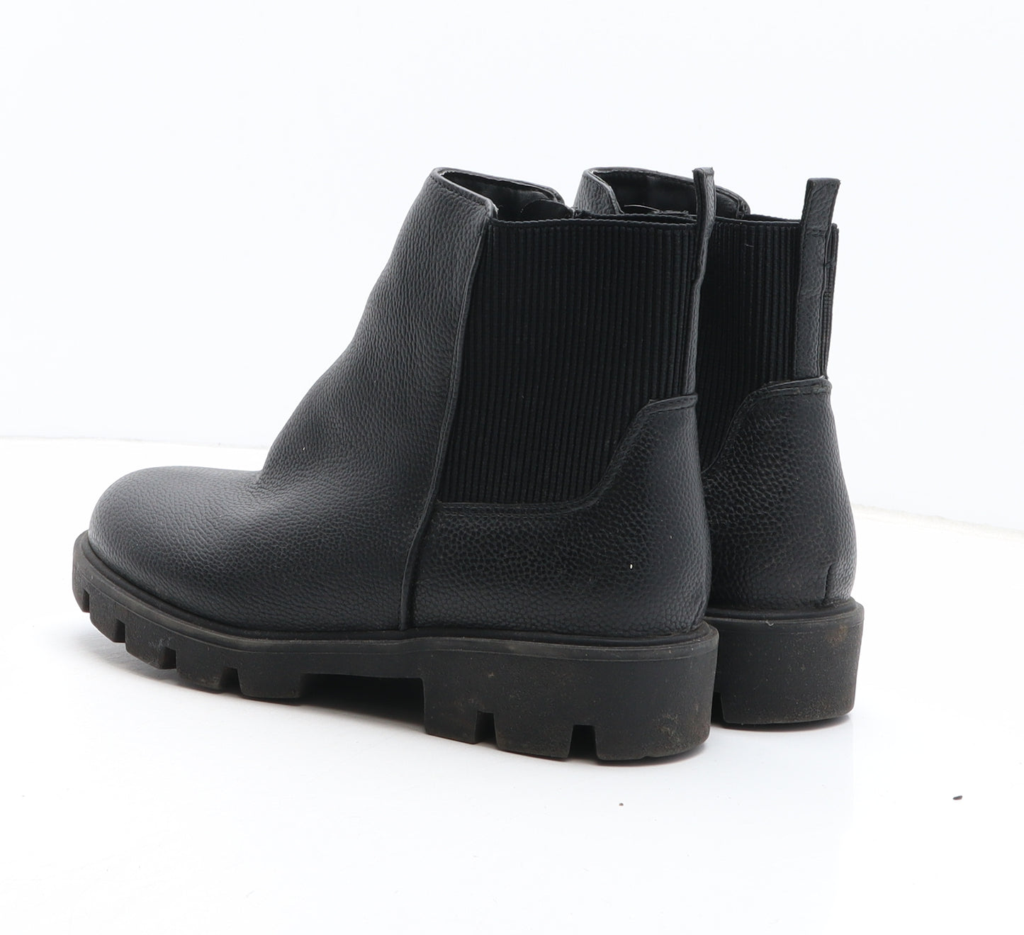 George Womens Black Synthetic Chelsea Boot UK