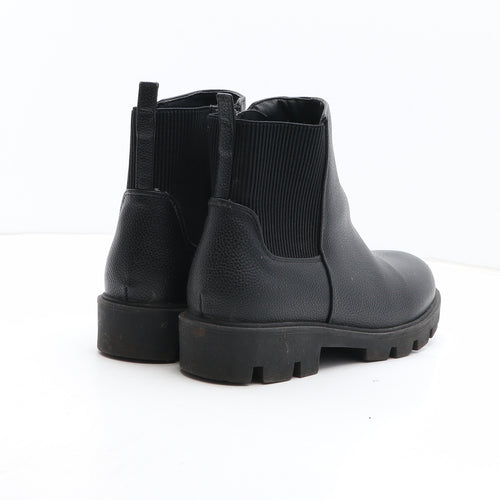 George Womens Black Synthetic Chelsea Boot UK