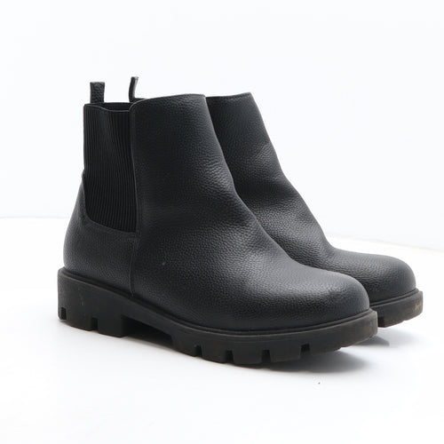 George Womens Black Synthetic Chelsea Boot UK