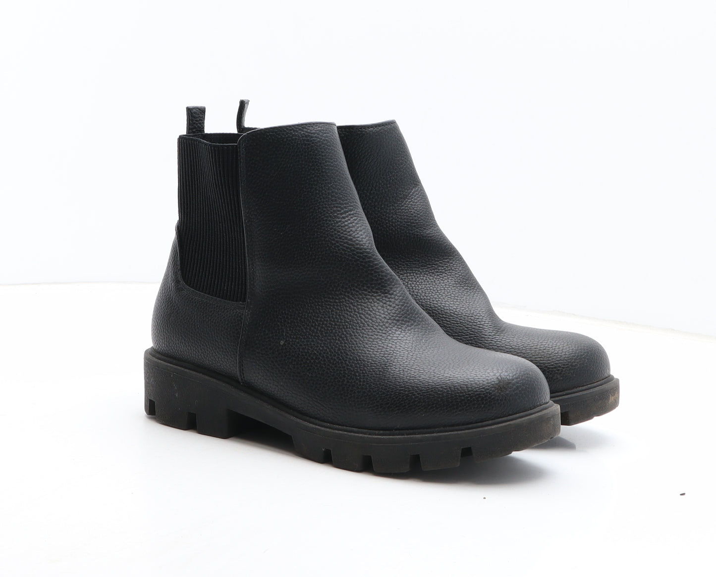 George Womens Black Synthetic Chelsea Boot UK