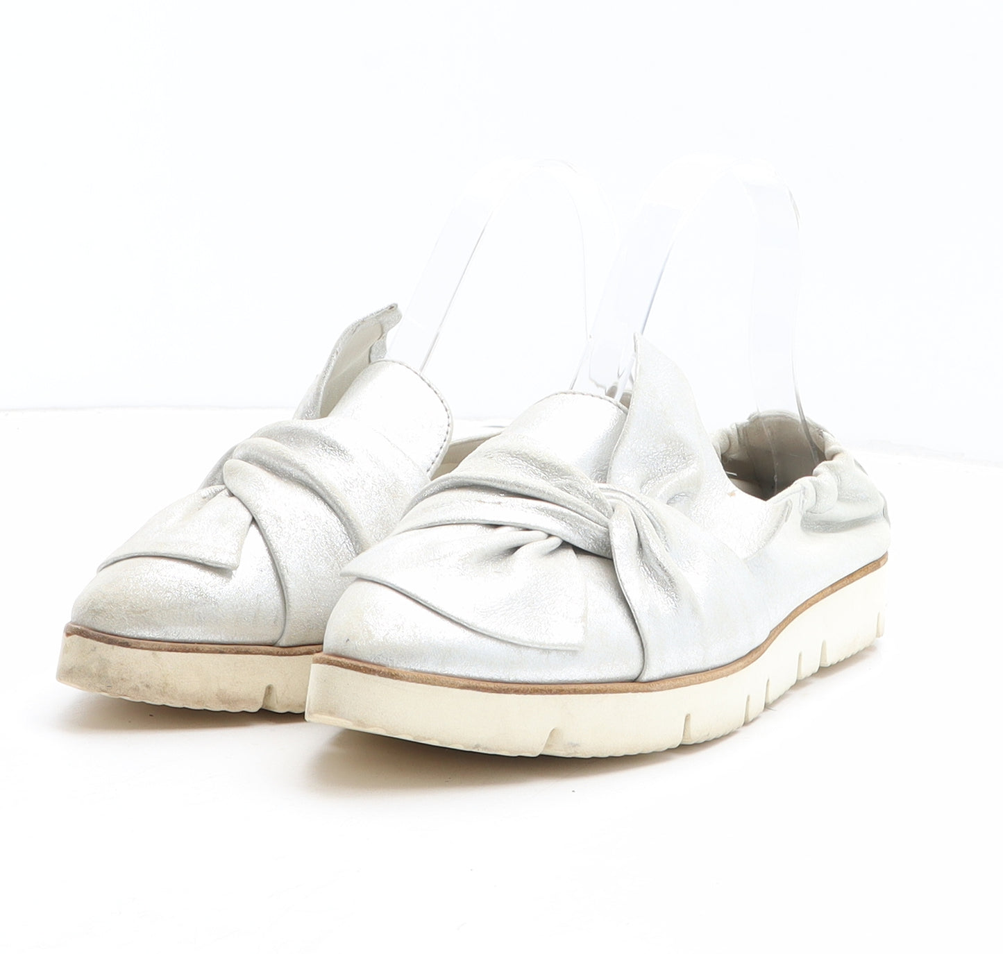 Kennel & Schmenger Womens Silver Leather Slip On Casual UK