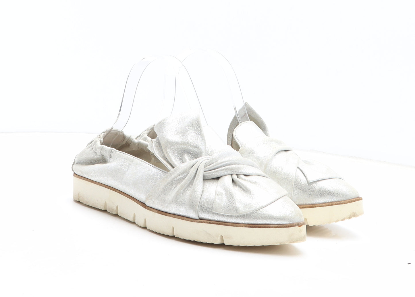 Kennel & Schmenger Womens Silver Leather Slip On Casual UK