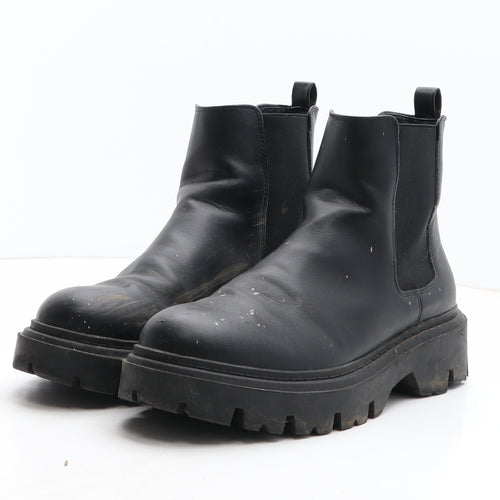 Primark Womens Black Synthetic Chelsea Boot UK