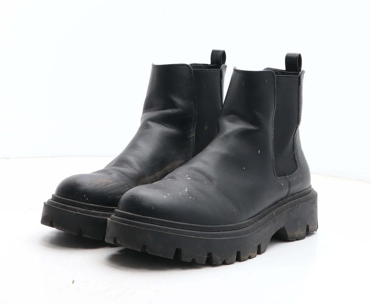 Primark Womens Black Synthetic Chelsea Boot UK