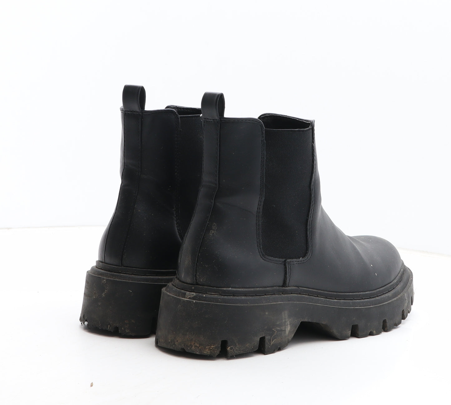 Primark Womens Black Synthetic Chelsea Boot UK