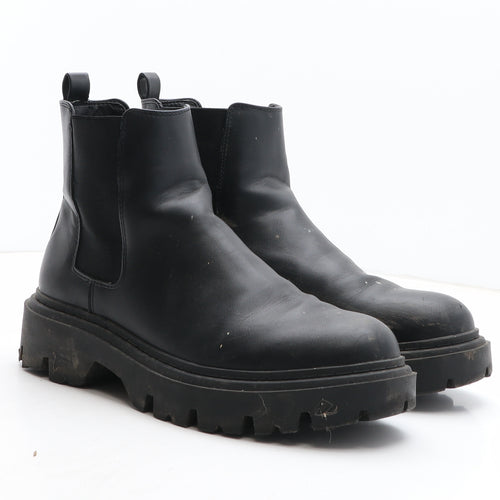 Primark Womens Black Synthetic Chelsea Boot UK
