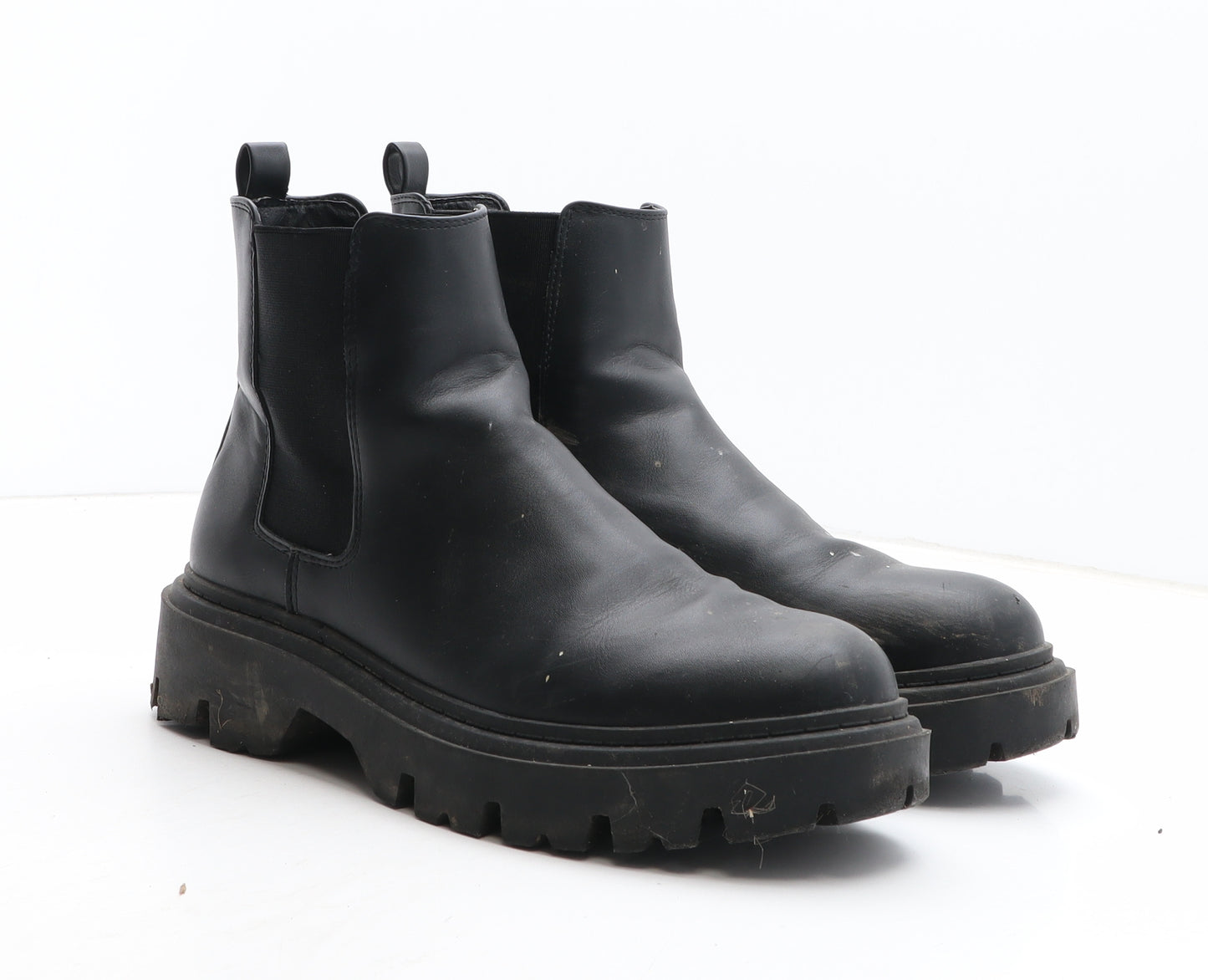 Primark Womens Black Synthetic Chelsea Boot UK
