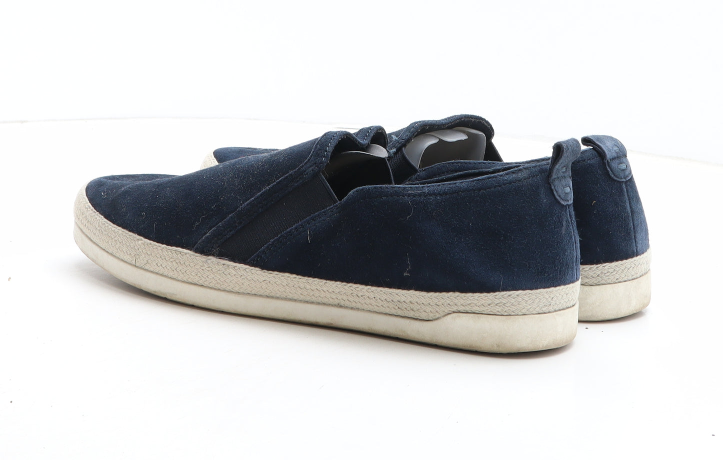 Marks and Spencer Mens Blue Suede Slip On Casual UK 8