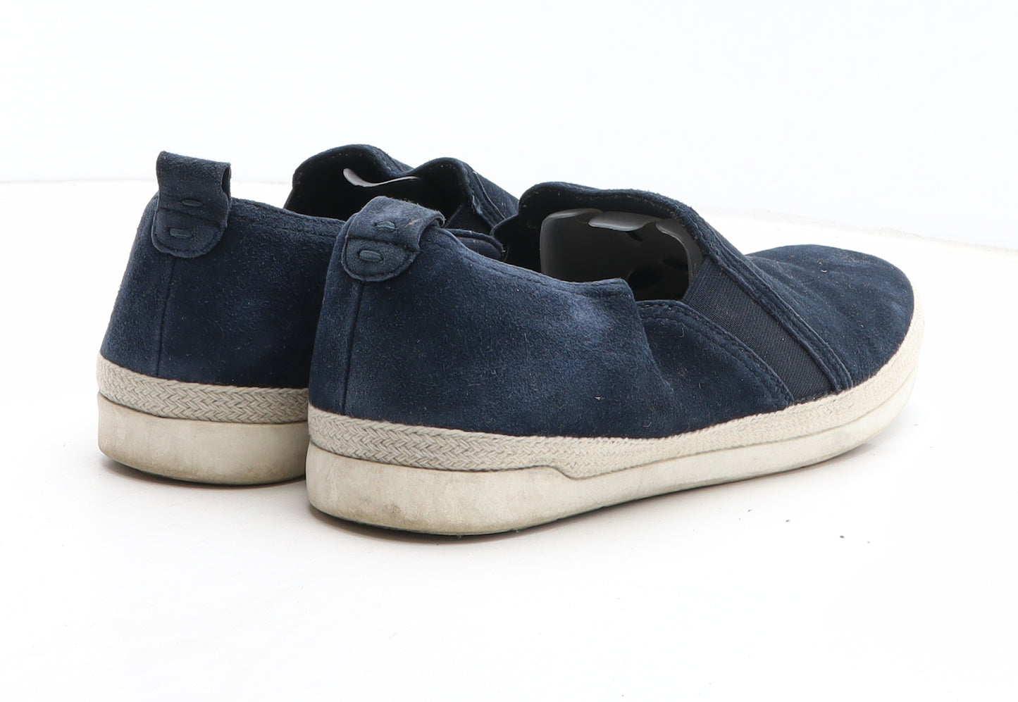 Marks and Spencer Mens Blue Suede Slip On Casual UK 8