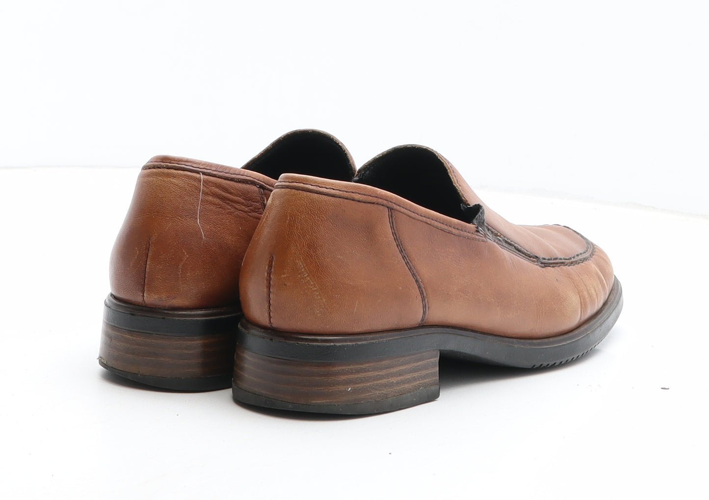 Rieker Womens Brown Leather Slip On Casual UK