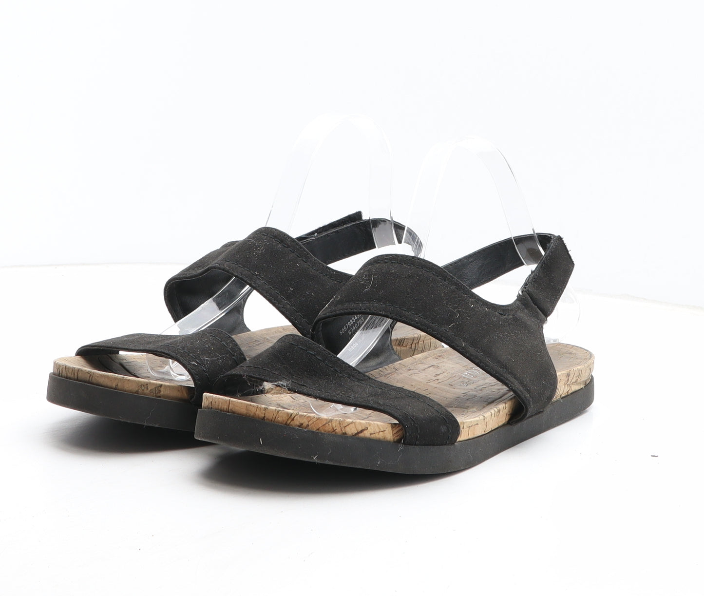 George Womens Black Synthetic Slingback Sandal UK