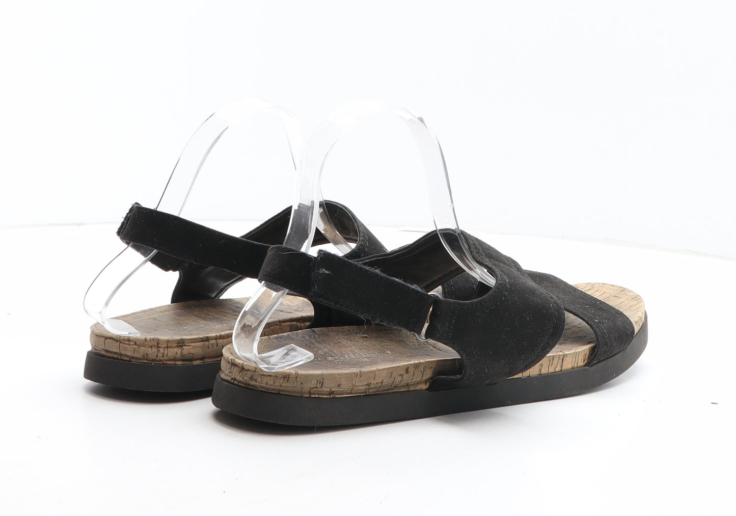 George Womens Black Synthetic Slingback Sandal UK